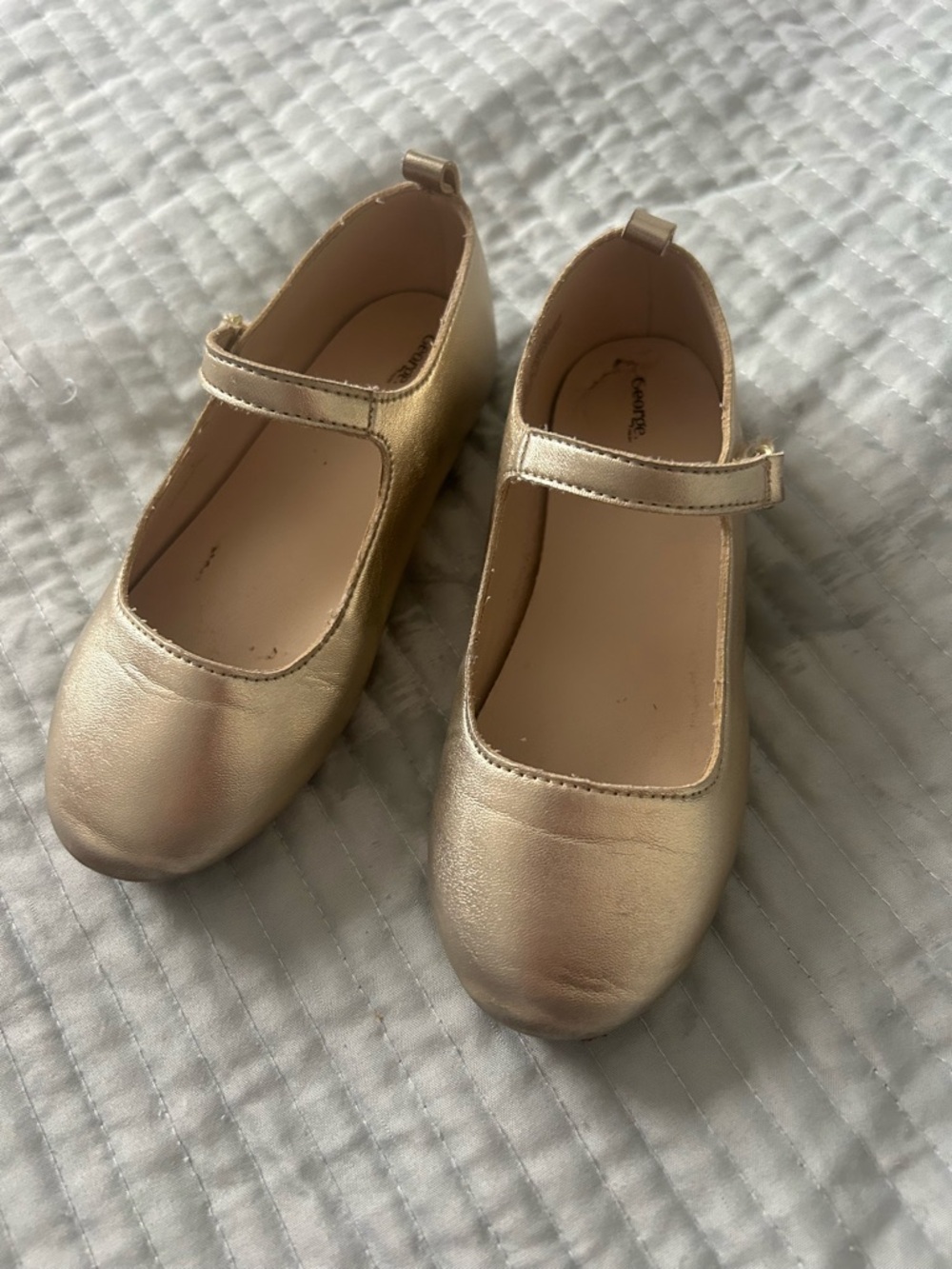 Toddler Gold Girls' Mary Jane Flats